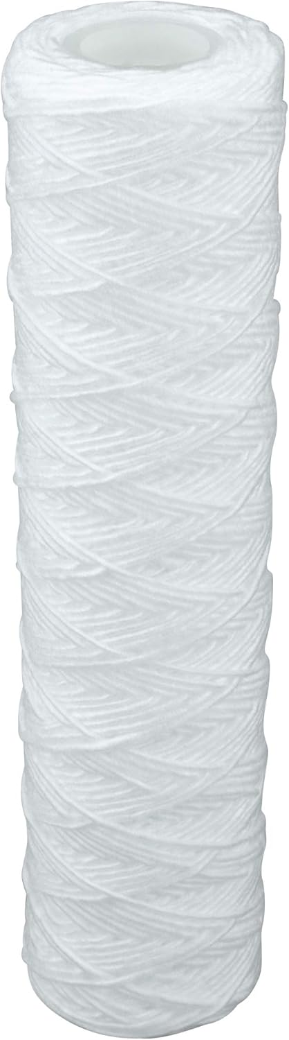 6x Faser- Filter Wasserfilter für 10 Zoll Filtergehäuse gewickelte Filtereinsatz 20µ Filterfeinheit