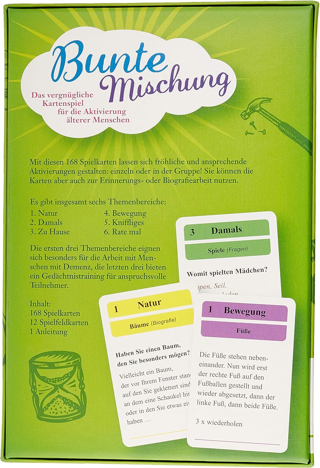 Bunte Mischung: Das vergnügliche Kartenspiel für die Aktivierung älterer Menschen