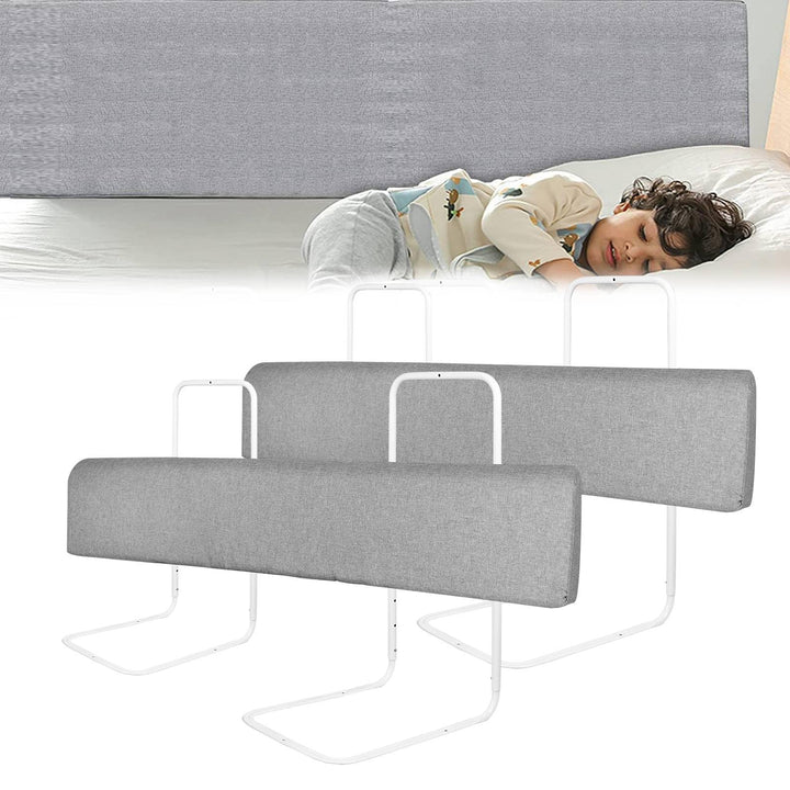 LZQ 2X Bettgitter Rausfallschutz Bettschutzgitter Kinderbettgitter Bettkantenschutz Schutzgitter Bet
