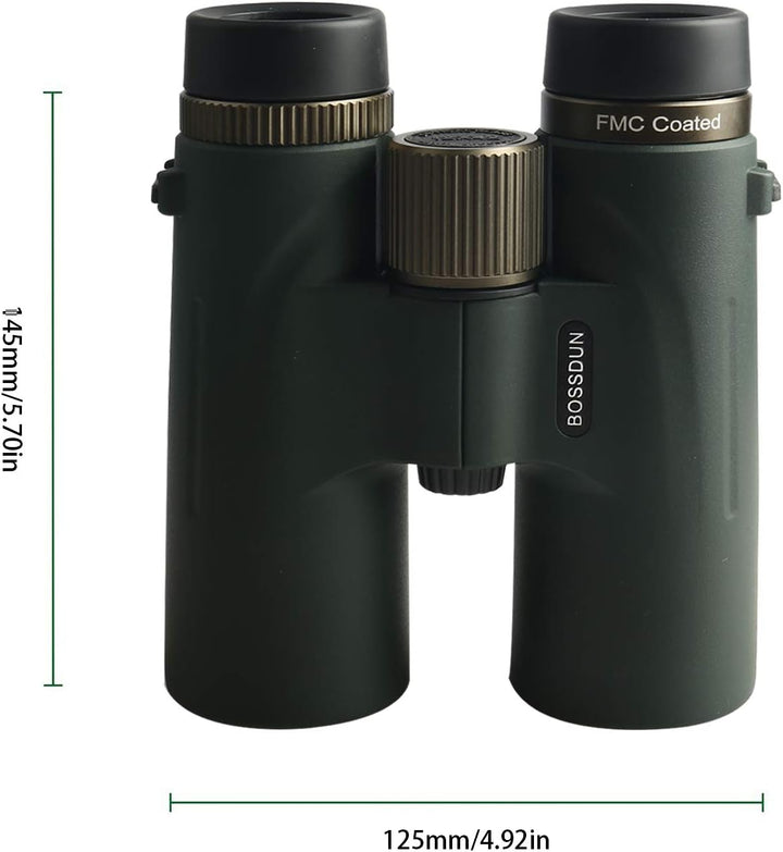 Fernglas,12x42 Hd Feldstecher Ferngläser,wasserdichtes Hochleistungsfernglas Mit Nachtsicht Bei Schl