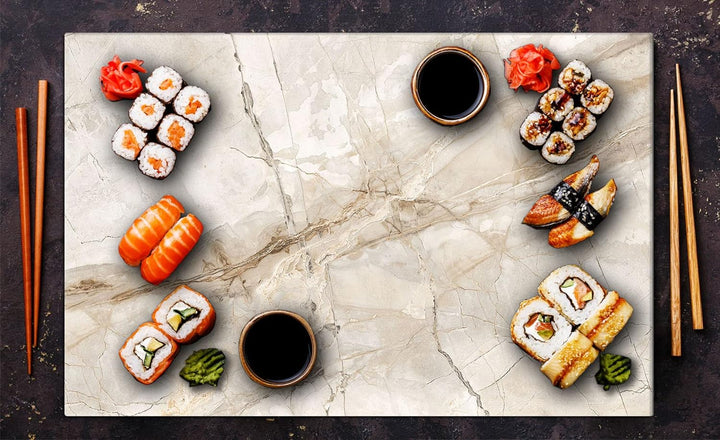 Herdabdeckplatte 80x52 cm 1-teilig Ceranfeldabdeckung Induktion Herdschutz Spritzschutz Glasplatte D