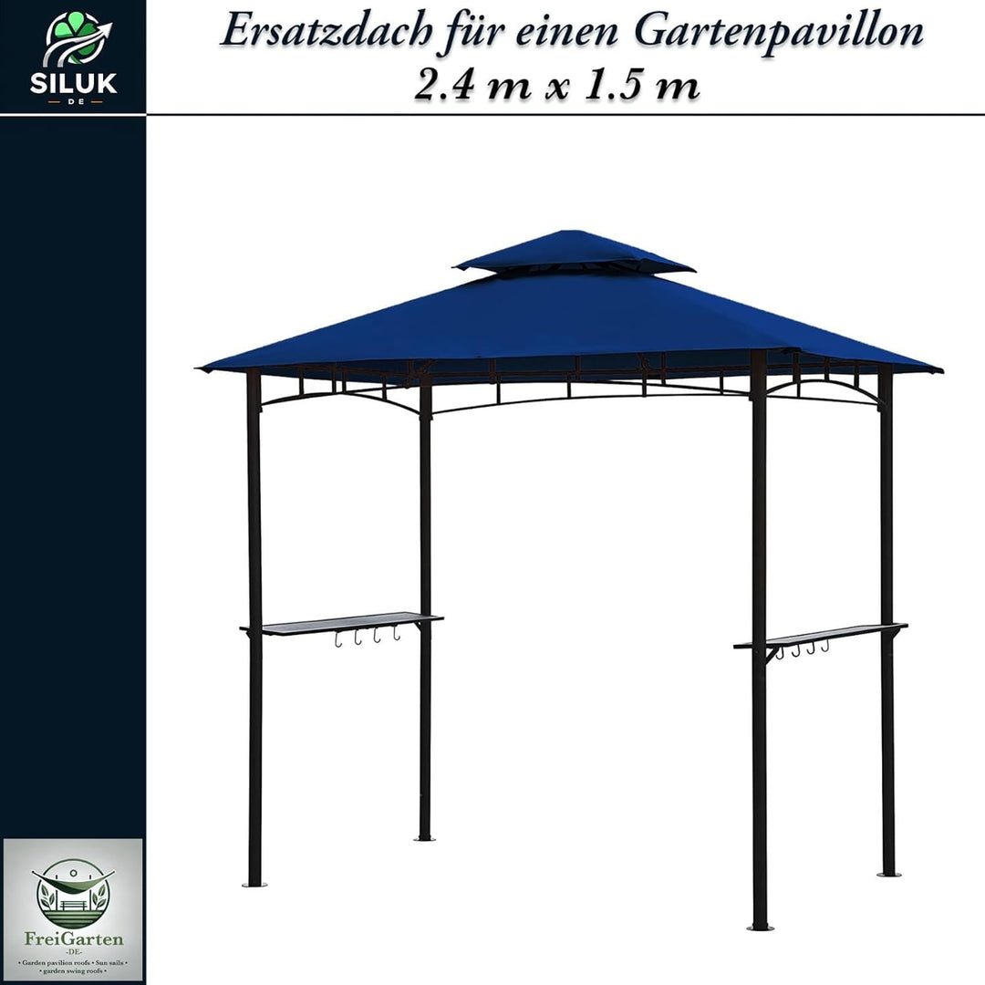 freigarten.de Ersatzdach für Pavillon Grill 2.4[m] x 1.5[m] Meter Sand Antik Pavillon Wasserdicht Ma
