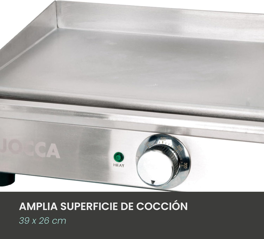 Jocca- Elektrische Grillplatte für die professionelle Küche | Teppanyaki | Tischgrill | Geeignet für