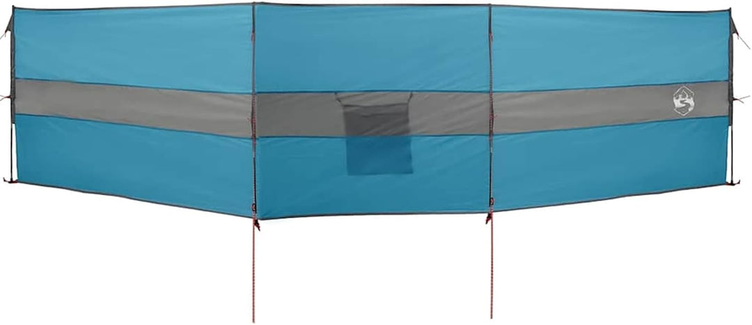 Gecheer Camping Windschutz Strand Windschutz Windschutz für Camping Blau 490x123 cm Wasserdicht 490