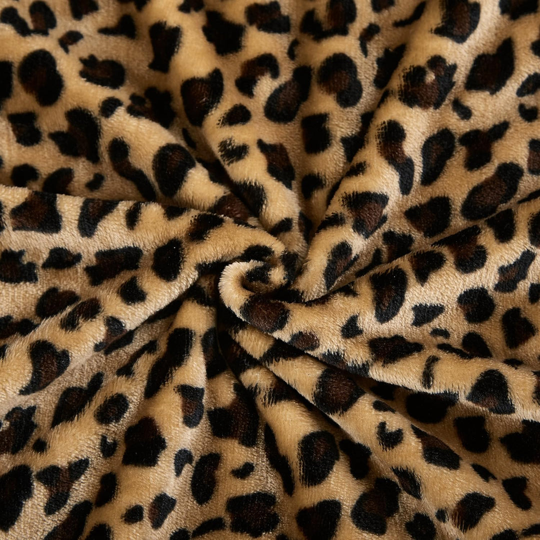 DREAMLANDING Decke für Sofa-230 x 260 cm Gepard-Kuscheldecke Flauschig weich, bunt, übergross, dekor