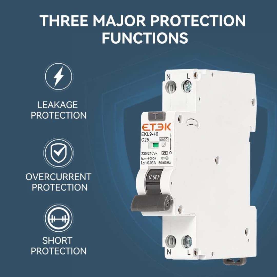Super immunisierter Differential, Klasse A SI, 30 mA, 2P, F+N und 6 kA, geringer Raum, RCBO 6KA 1P+N