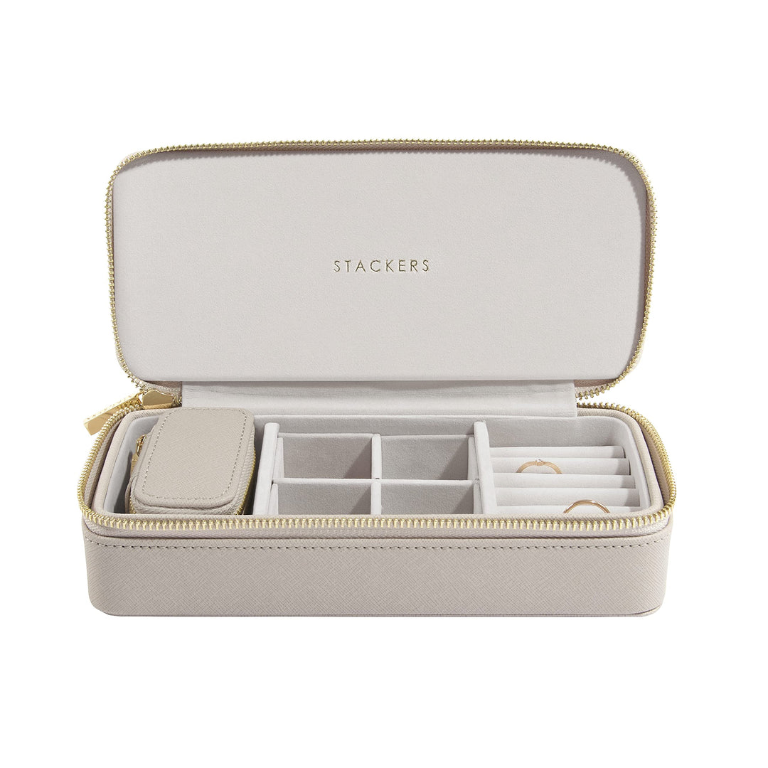 Stackers Taupe Gross & Petite Reise Schmuckschatulle, Taupe