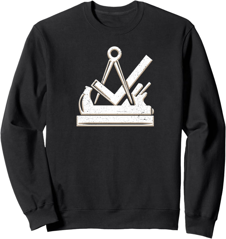 Tischler und Schreiner Handwerk Zunftzeichen im used Look Sweatshirt
