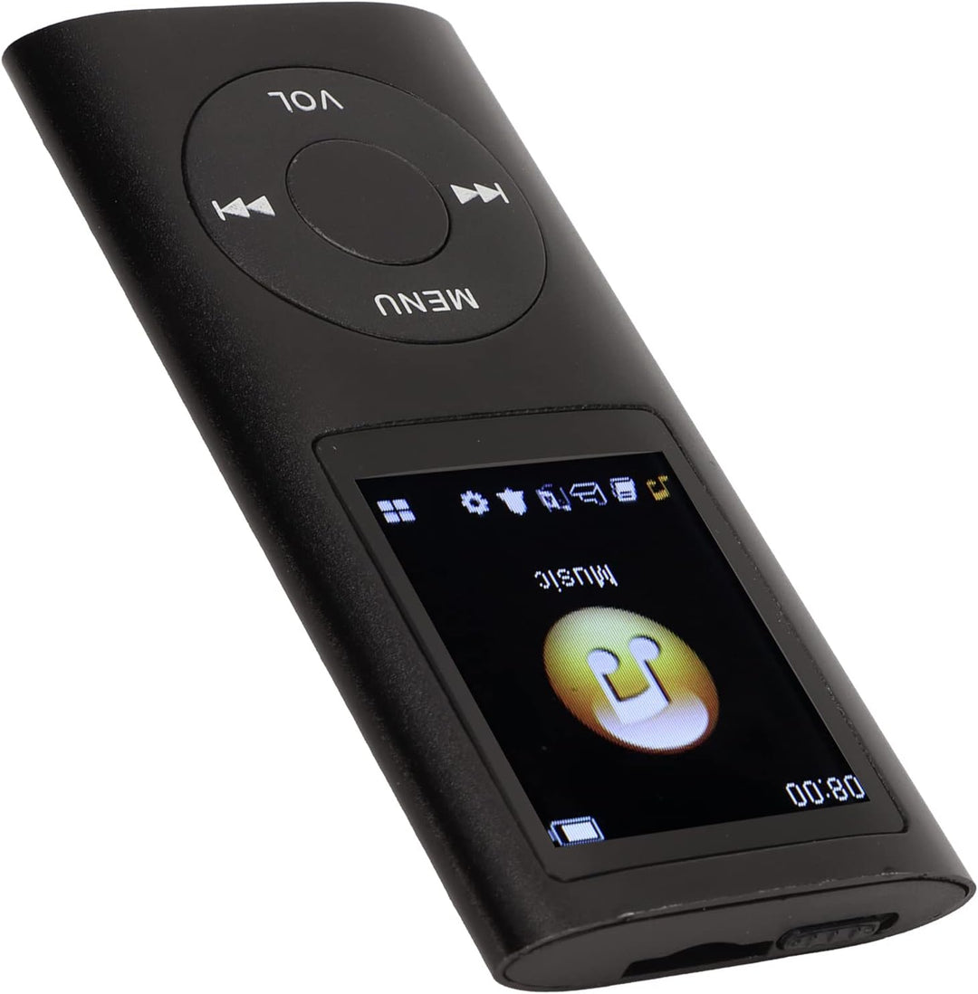 Yctze MP3/MP4-Player, Tragbarer Musikplayer mit Kopfhörer, 1,8-Zoll-HD-Bildschirm, Unterstützt Bis z