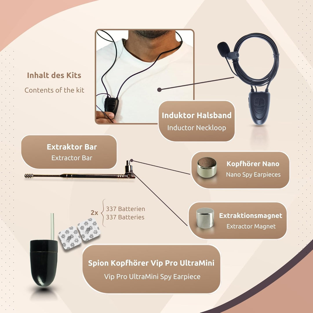 PingaOculto Spion Kopfhörer Bluetooth Prüfung Mini Nano Unsichtbare Kopfhörer für Handy Mikrofon Kab