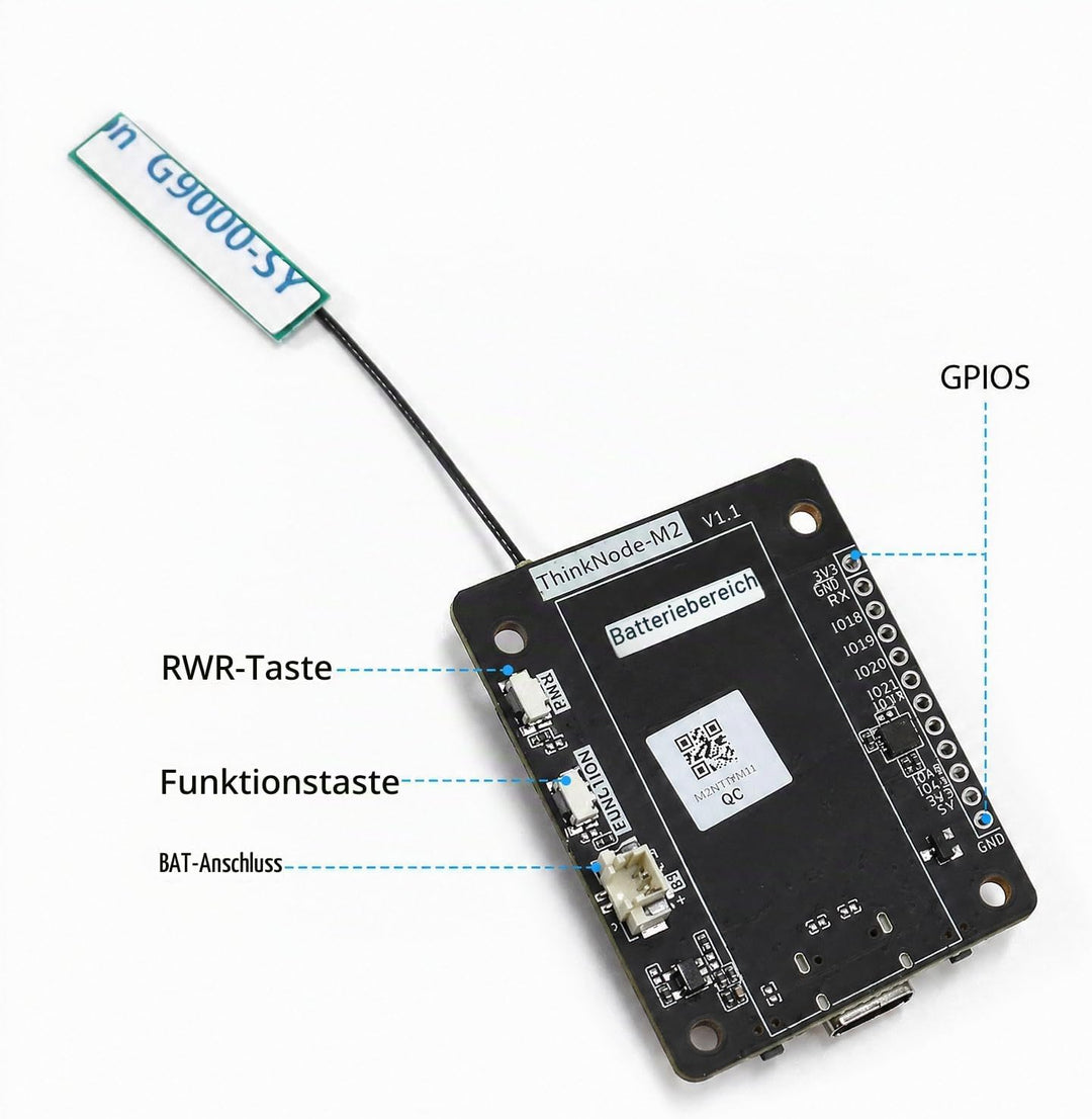 ELECROW Transceiver Kompatibel für LoRa Meshtastic mit GPS und ESP32-S3 - ThinkNode M2 mit 1,3-Zoll-