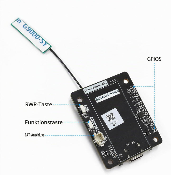 ELECROW Transceiver Kompatibel für LoRa Meshtastic mit GPS und ESP32-S3 - ThinkNode M2 mit 1,3-Zoll-