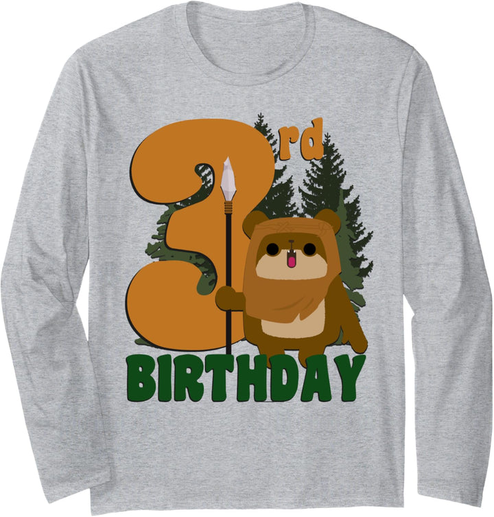 Star Wars Ewok On Endor 3rd Birthday Langarmshirt