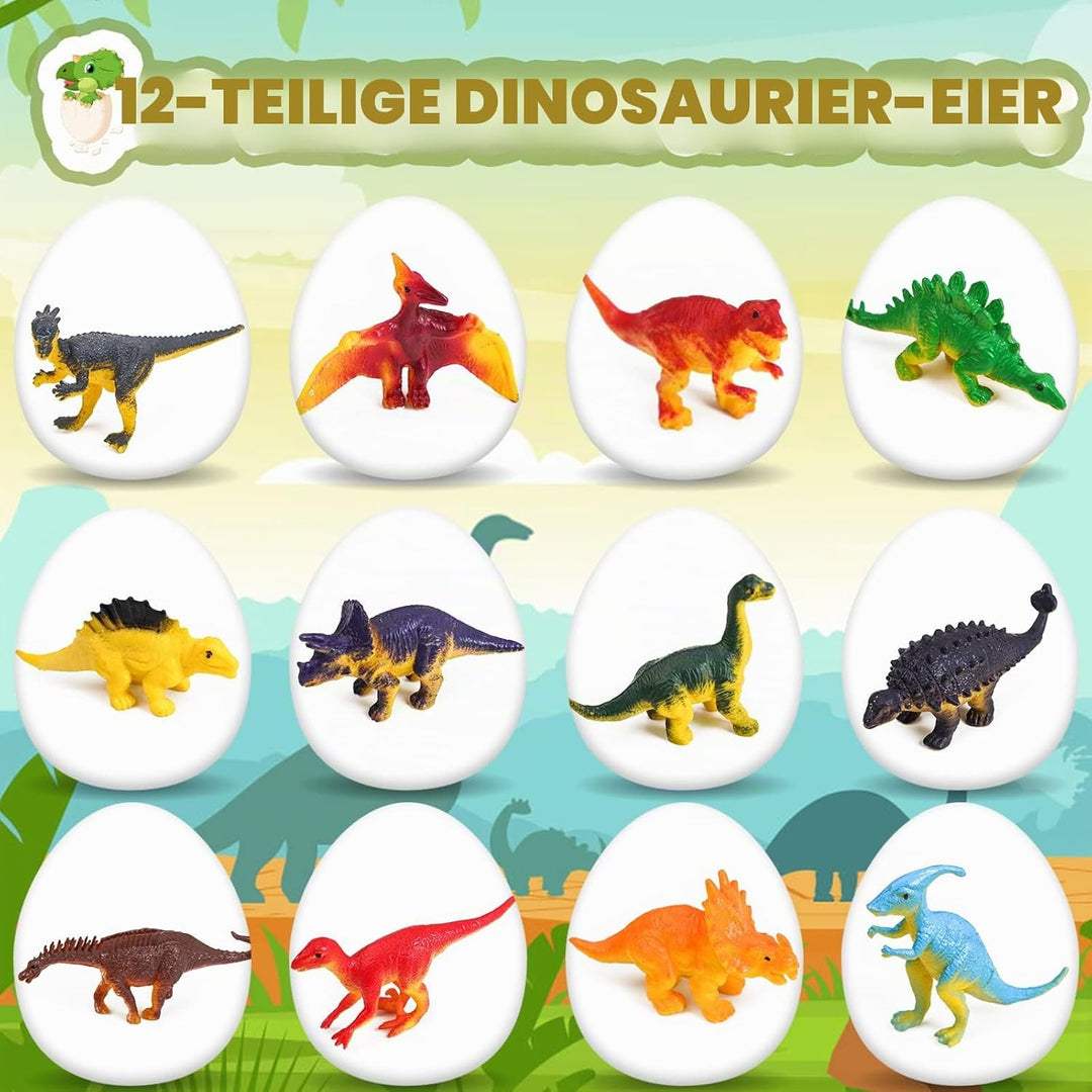 Joozmui Dino Ausgrabungsset für Kinder, Ei Dinosaurier Spielzeug ab 4 5 6 7 8 9 10 Jahre Junge Spiel