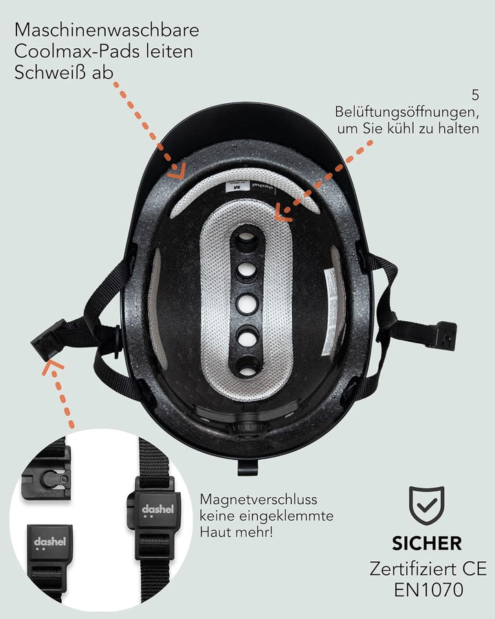 Dashel Unisex-Fahrradhelm für Erwachsene | Hergestellt im Vereinigten Königreich | Allround-Fahrradh