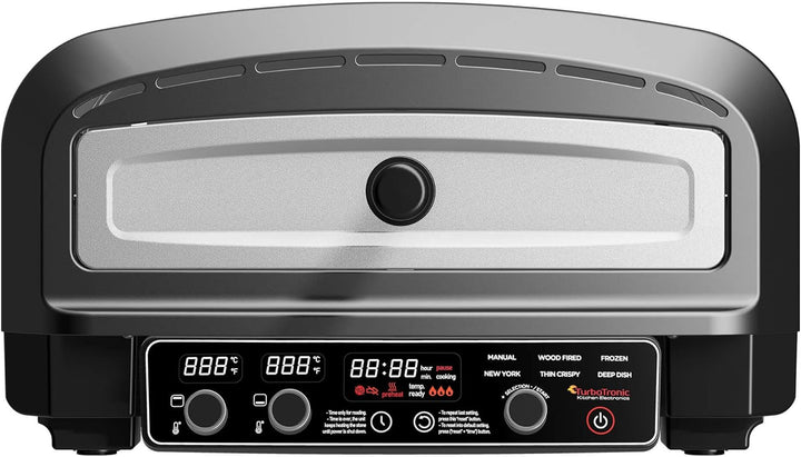 Elektrischer Pizzaofen bis 450°C für 37cm (14,6") grosse Pizza New York mit Pizzastein Indoor/Outdoo