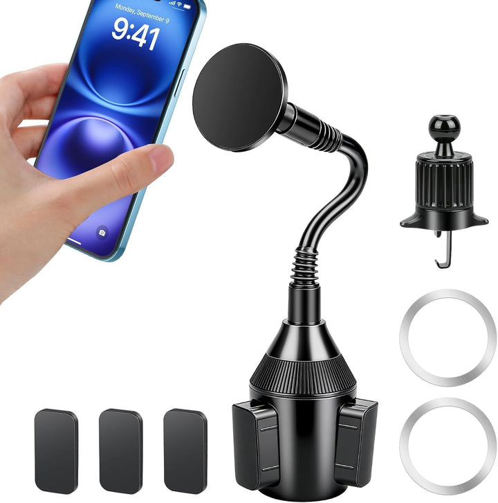 EEEKit 2-in-1 Auto Handyhalterung, Magnetische Getränkehalter & Lüftung Halterung, KFZ Becherhalteru