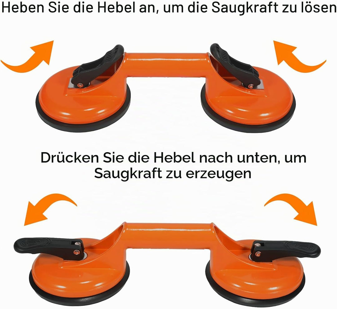 Bodenlückenfixierer für Laminatböden, Reparaturwerkzeug, inklusive robustem Aluminium-Saugnapf und F