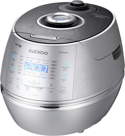 CUCKOO CRP-DHSR0609F Reiskocher Silber mit Display, 1090 W