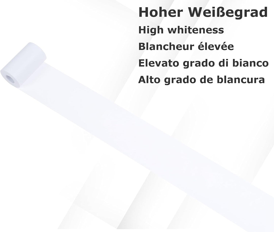 HeiGroup - HeiPOS 50x Thermorollen ohne Plastikkern - 57mm x 14m, Rollen Ø 36mm, Kern Ø 12mm, Fläche