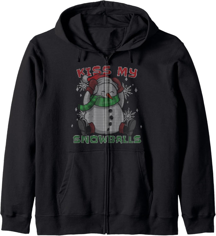 Unartige Paare Hässliche Weihnachten Kapuzenjacke