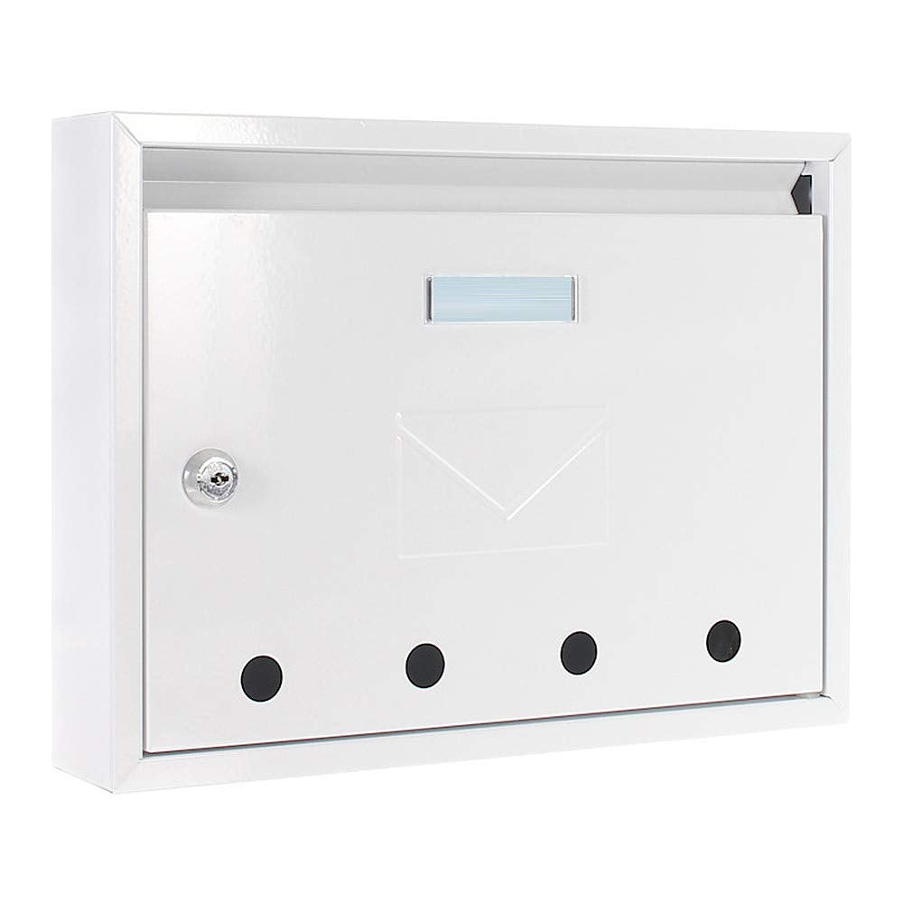 Profirst Mail PM 100 Briefkasten weiss Zylinderschloss 2 Schlüssel Stahlblech (HxBxT) 320x250x85 mm
