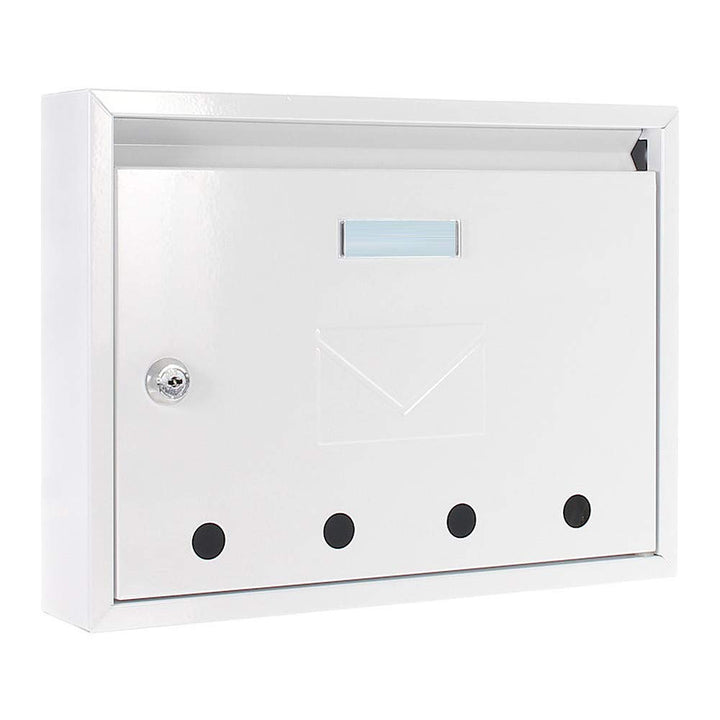 Profirst Mail PM 100 Briefkasten weiss Zylinderschloss 2 Schlüssel Stahlblech (HxBxT) 320x250x85 mm