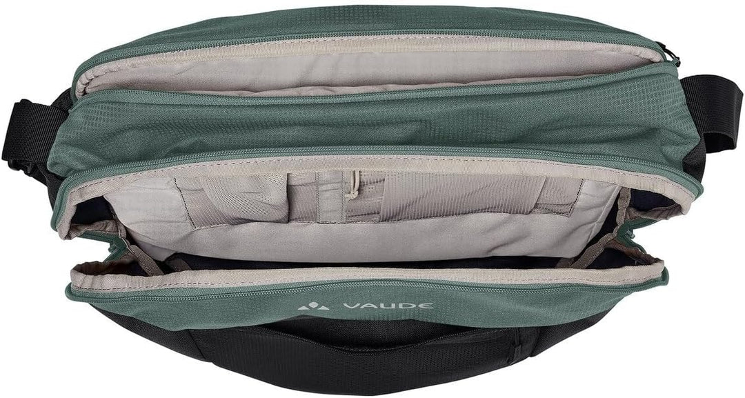 VAUDE Unisex Cycle Messenger M Fahrradtaschen Einheitsgrösse Black/Dusty Forest, Einheitsgrösse Blac