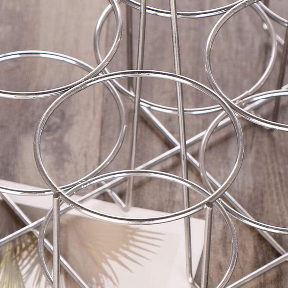 HEMOTON Metall Flaschenträger Mit Griff 6 Fächer Bierträger Für Flaschenkorb 9X9X6 Zoll Robuster Get