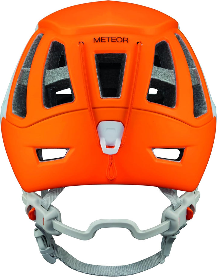 PETZL Unisex – Erwachsene Meteor Helm S/M (48-58 cm) weiss / orange, S/M (48-58 cm) weiss / orange
