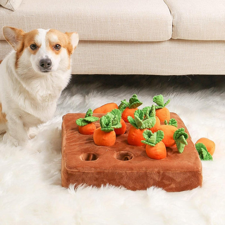 Karotten-Hunde-Puzzlespielzeug, Versteckspiel Für Karottenfarm-Hundespielzeug, Bereichernde Futterma