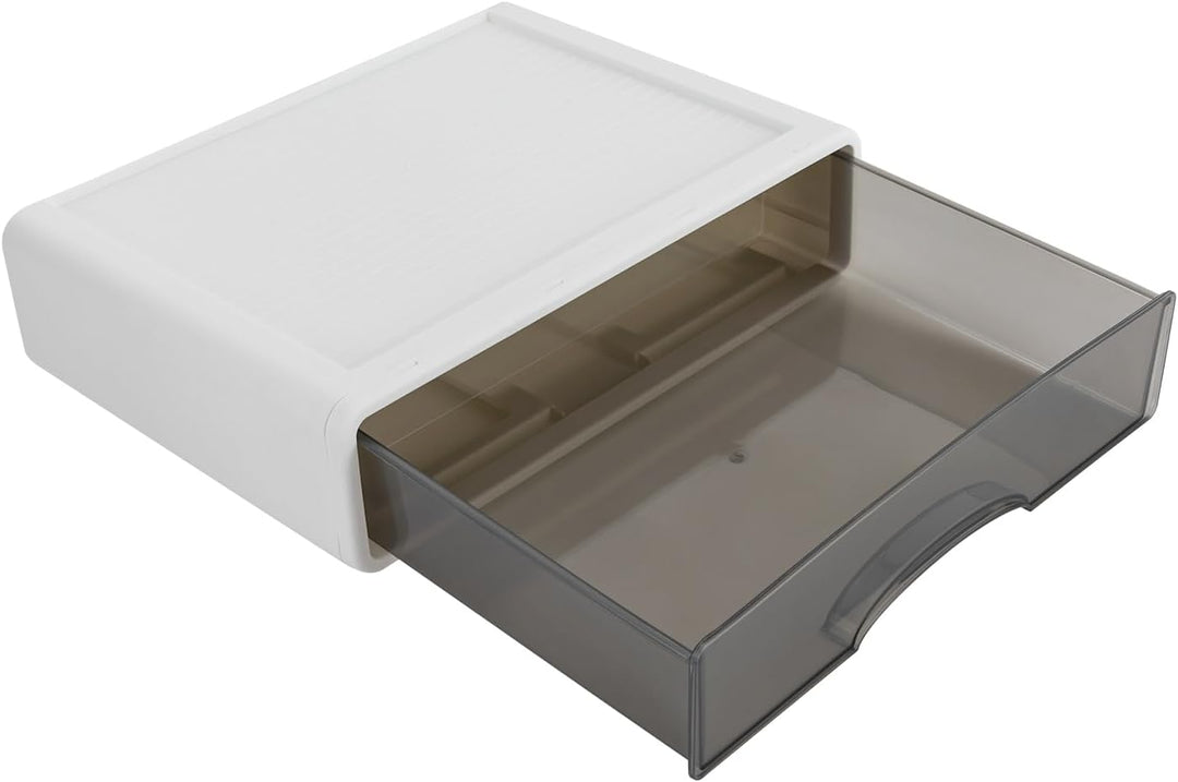 6 Schubladen Büro Aufbewahrungsbox aus Kunststoff, Stapelbare Schubladen Organizer für Dokumente, Bü