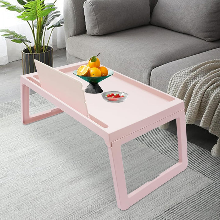 4 Pcs Bett-Tablett-Tisch Freistehend Betttisch Klappbar Modern Frühstückstablett Fürs Bett Ideal für