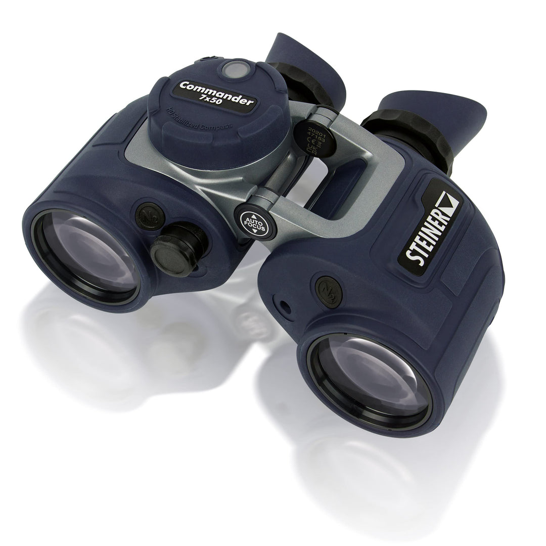 STEINER Marine-Fernglas Commander 7x50c (NEU) - Bester Kompass, deutsche Qualität, kristallklare Bil