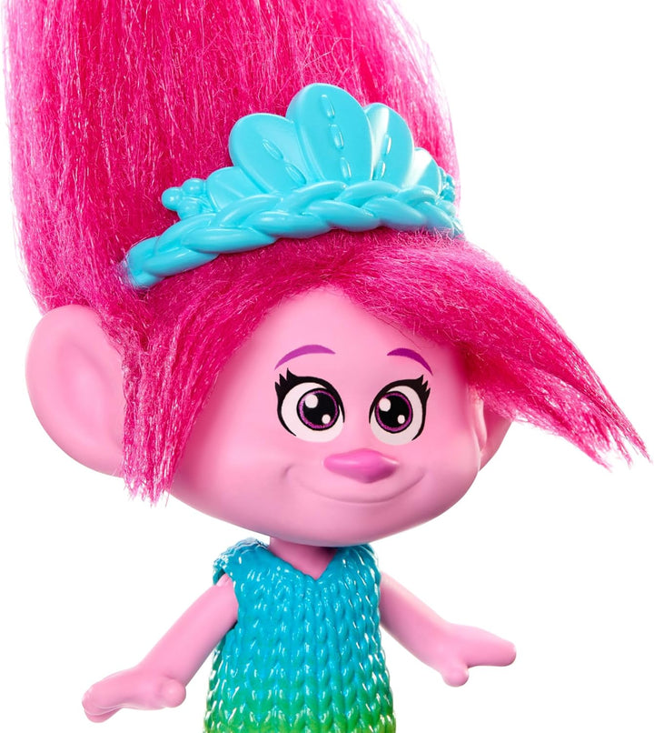 Mattel DREAMWORKS TROLLS Gemeinsam Stark – Königin Poppy, Viva, Branch, Guy Diamond mit Tiny Diamond