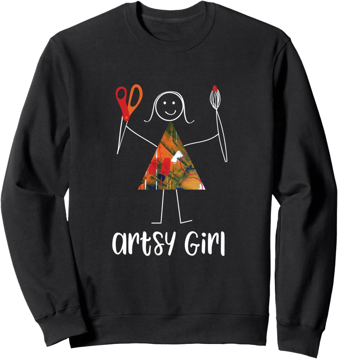 Lustige Frauen Artsy Design, Kunst, Künstler Geschenke Sweatshirt
