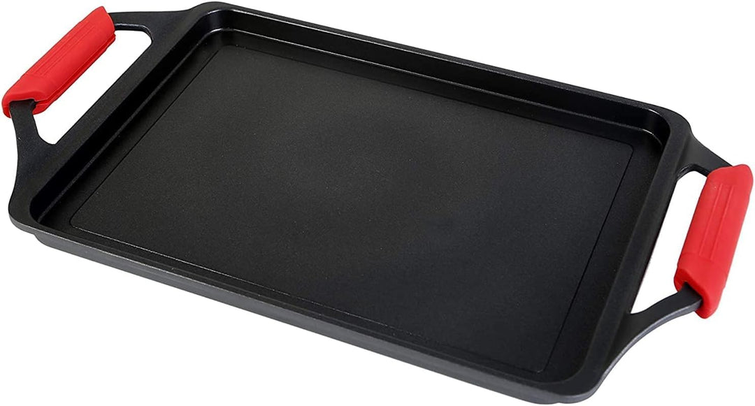 WECOOK! Ecostone Grillplatte, Induktion Griddle-Pfanne 43 X 25 cm, Aluminiumguss, Antihaftbeschichtu