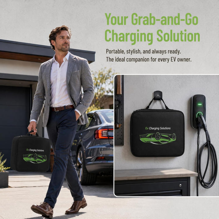 Aufbewahrungstasche für Elektroauto Ladegerät, Ladekabel Tasche Elektroauto, Tragbare EV Kabeltasche