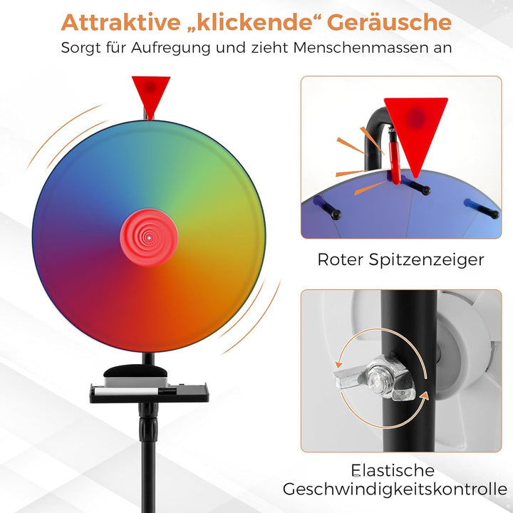 COSTWAY Glücksrad, Glücksrad zum Drehen Modell 3, Modell 3
