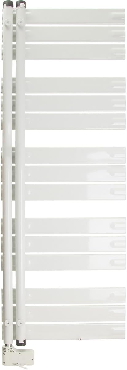 Voltman Handtuchtrockner, Aluminium, 500 W, Weiss, flache E-Stangen