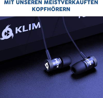 KLIM Discman - Tragbarer CD Player mit eingebautem Akku - NEU - inklusive KLIM Fusion Kopfhörer Komp