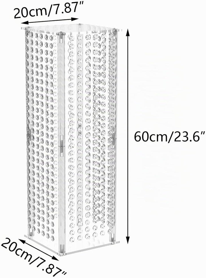 Nuptio 2 Stück Hochzeit Mittelstücke für Tischvasen 60cm Hohe Blumenvase Blumenständer für Partytisc