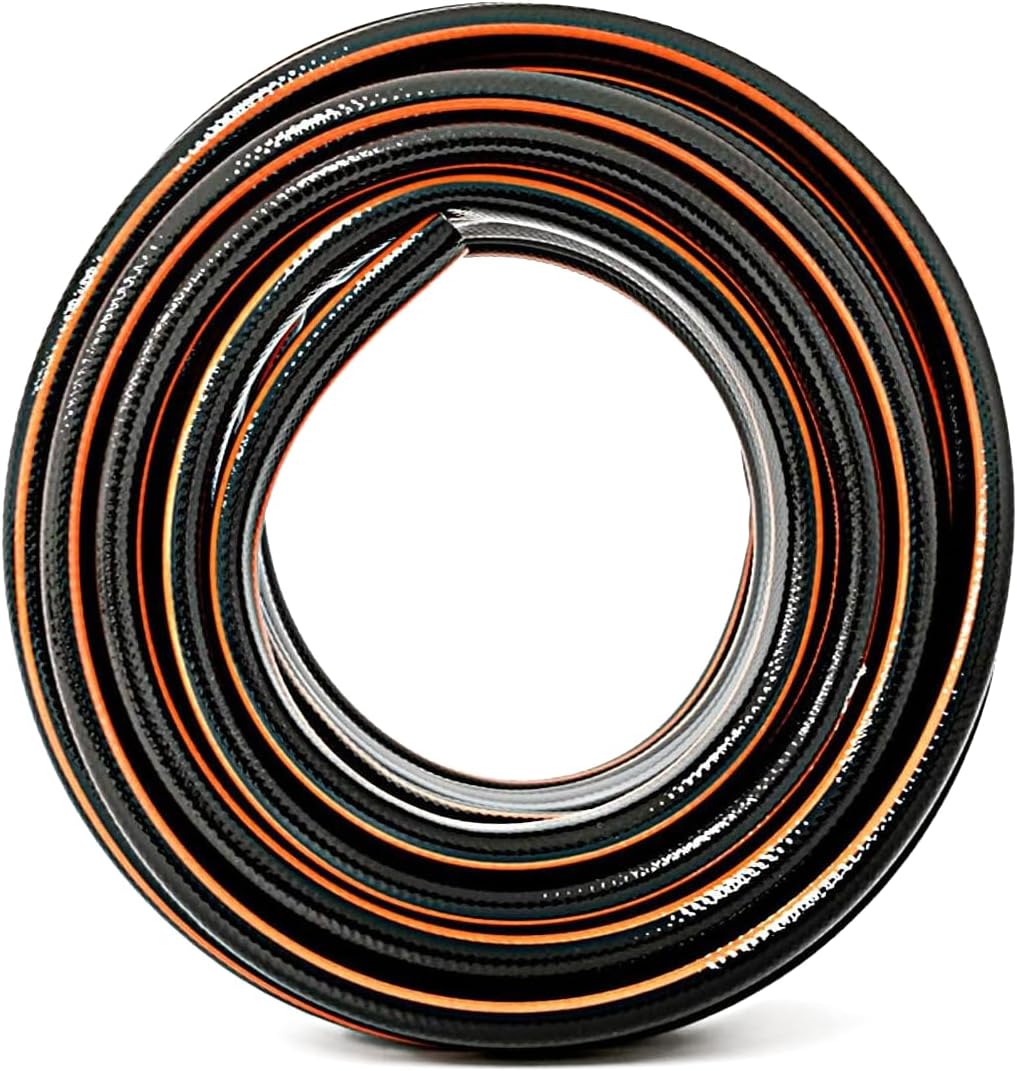 Gartenschlauch 1/2" NYX Premium 10 Jahre Garantie 4 lagig Wasserschlauch Bewässerungsschlauch schwar