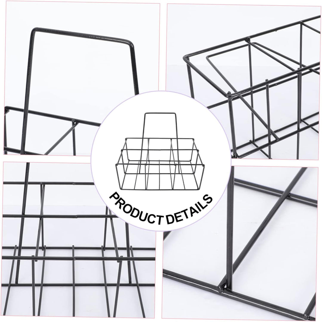 Cabilock Flaschenträger Metall Flaschenkorb Getränketräger Flaschen Tragekorb mit Griff Weinträger M