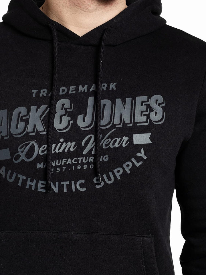 JACK & JONES Herren Hoodie Pullover mit Kapuze Sweatshirt Kapuzenpullover für Männer aus Baumwolle m