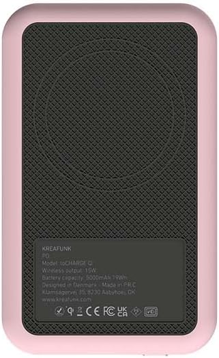 KREAFUNK toCHARGE Qi, Wireless Design-Powerbank Dusty Rose, Dusty Rose