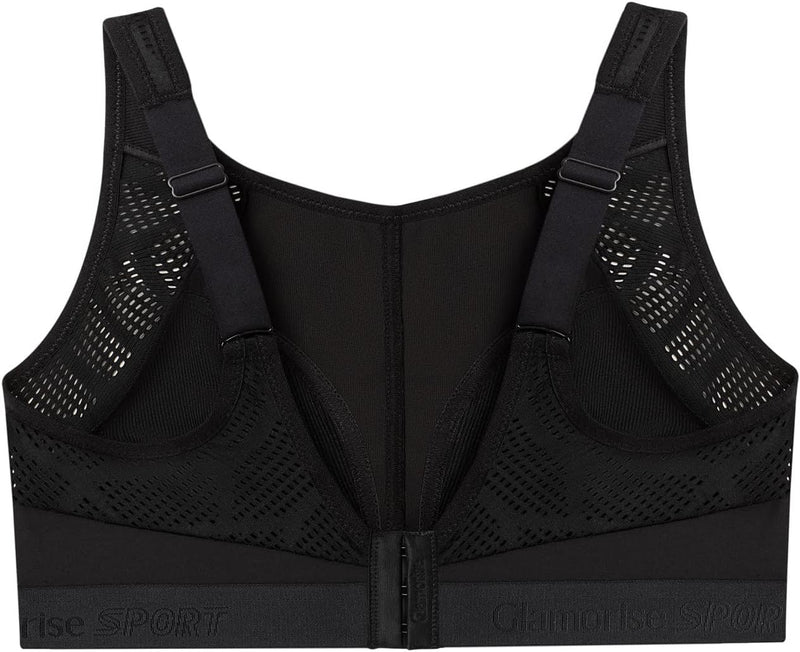 Glamorise Damen Sports Bra 95F Schwarz, 95F Schwarz