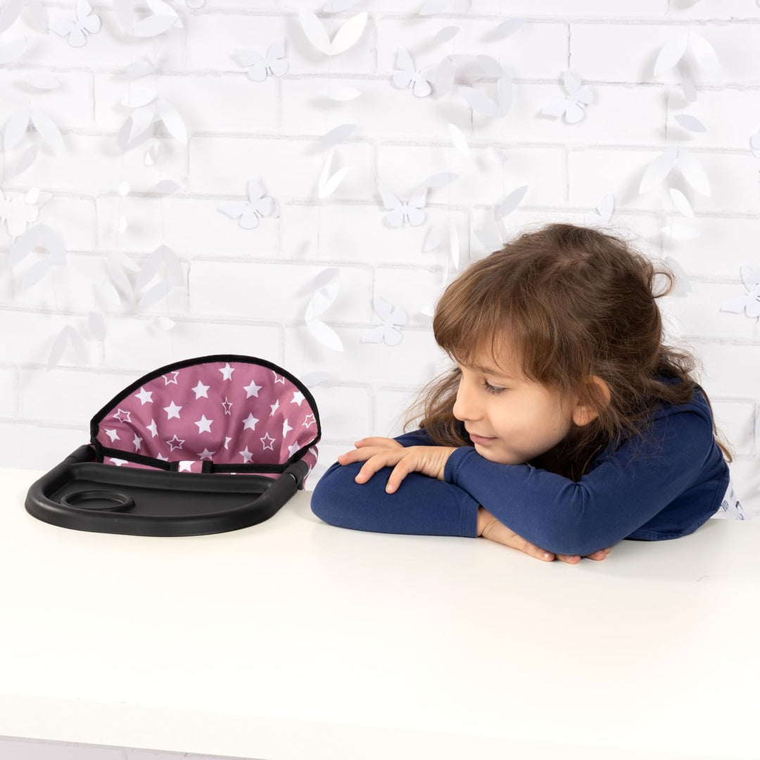 Bayer Design 65976AA Puppentischsitz, Sitz für Puppen mit intergiertem Tablett, für Puppen bis 46 cm