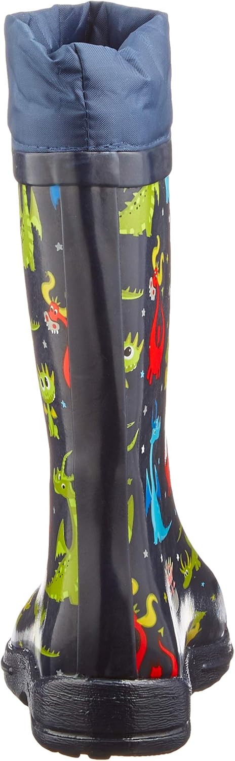 Beck Jungen Drachen Gummistiefel 29 EU Blau, 29 EU Blau