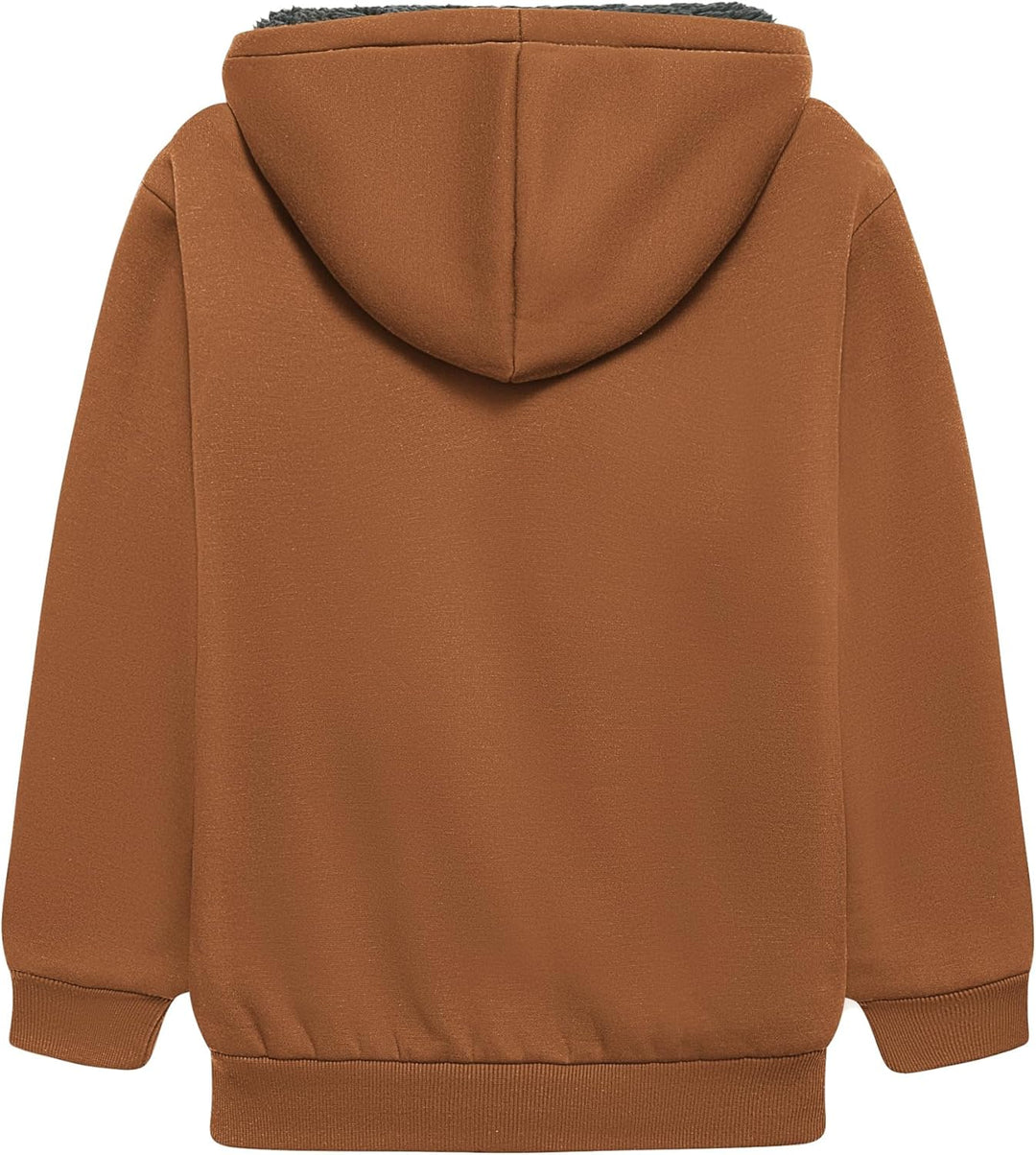 LLdress Fleecejacke Jungen Kapuzenpullover Mit Zipper Kinder Hoodie JungnsWarm Kapuzenjacke Causal W